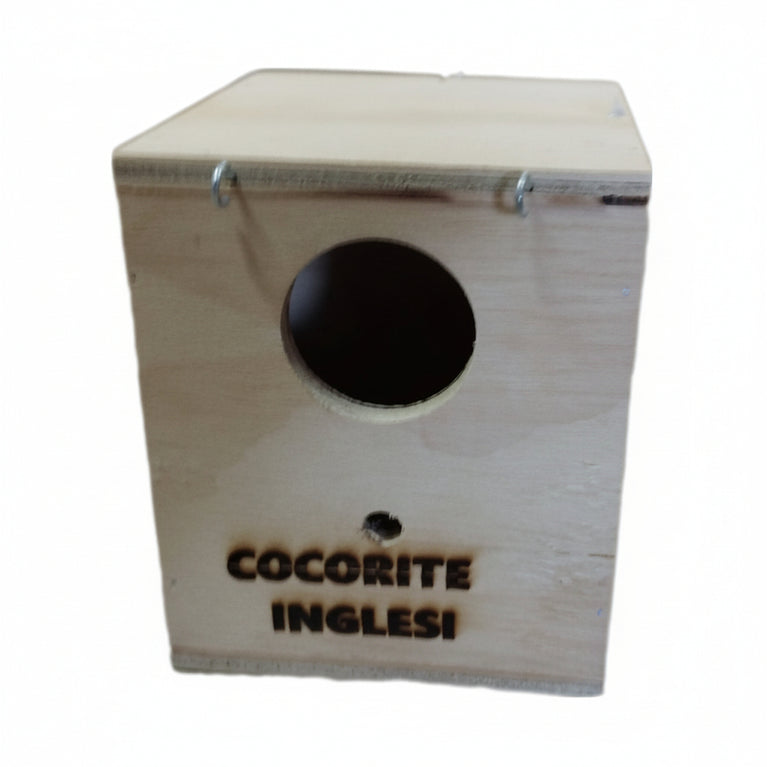 NIDO IN LEGNO COCORITE INGLESI - Sanny Passione Ornitologica