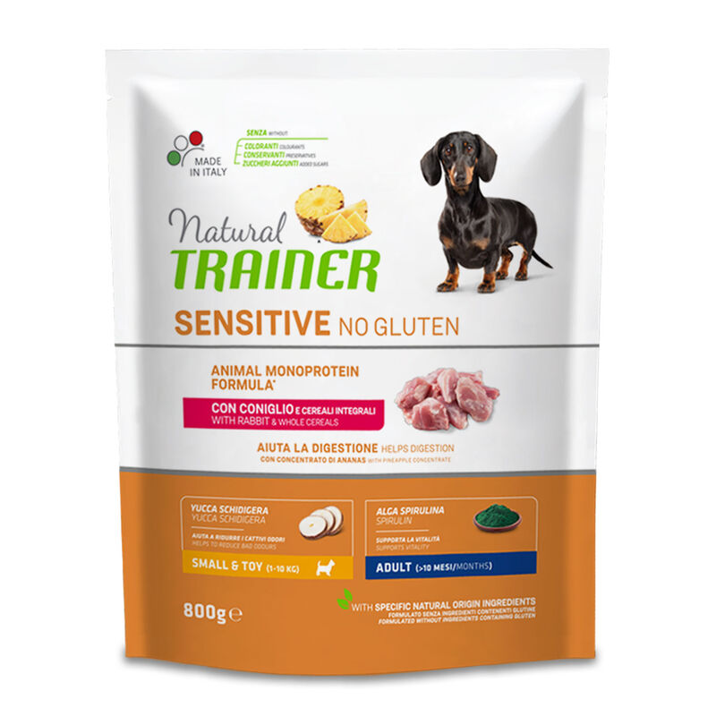 natural trainer sensitive no gluten coniglio