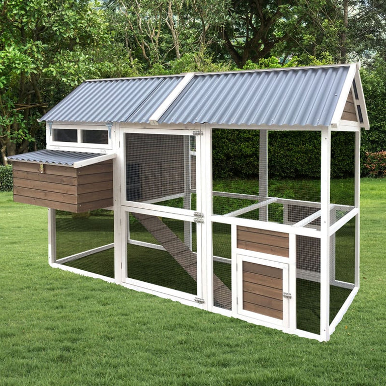 Pollaio in legno con recinto - 6 a 8 galline - Mimosa