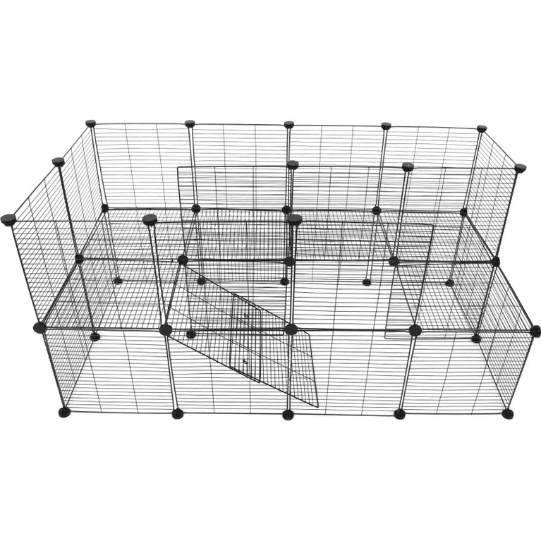 Recinto modulabile Jolly - Set completo per conigli, roditori