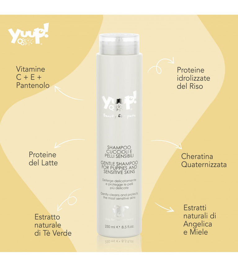Shampoo Cuccioli e Pelli Sensibili Yuup! – Detergente Delicato 250ml