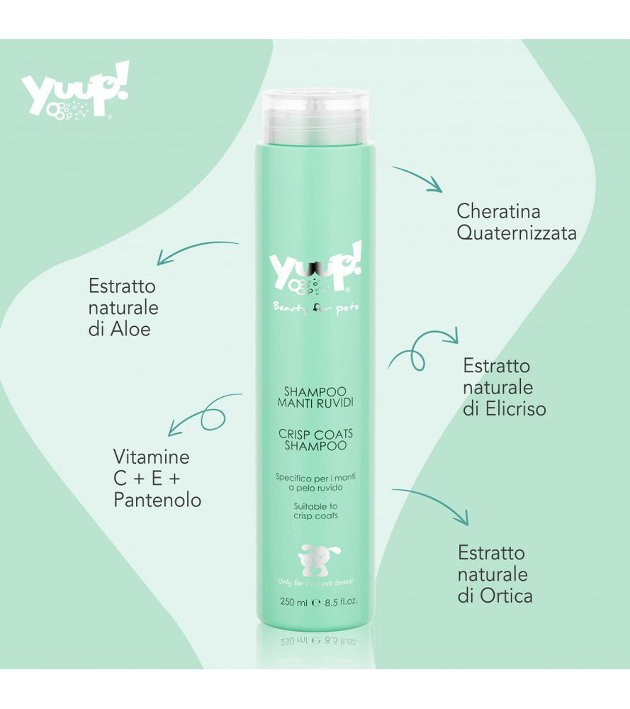 Yuup! Shampoo per Manti Ruvidi Cani e Gatti 250 ml