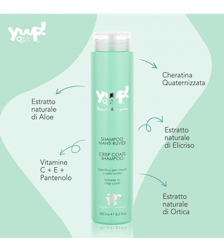 Yuup! Shampoo per Manti Ruvidi Cani e Gatti 250 ml