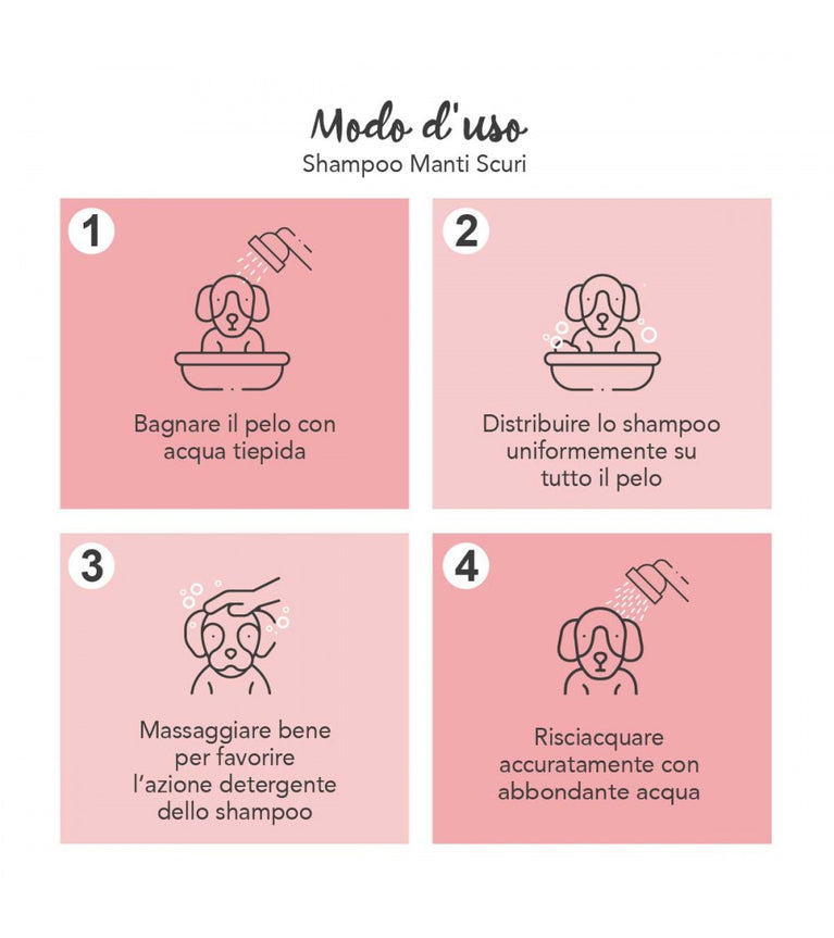 Yuup! Shampoo per Manti Scuri Cani e Gatti – Ravviva Colore 250 ml