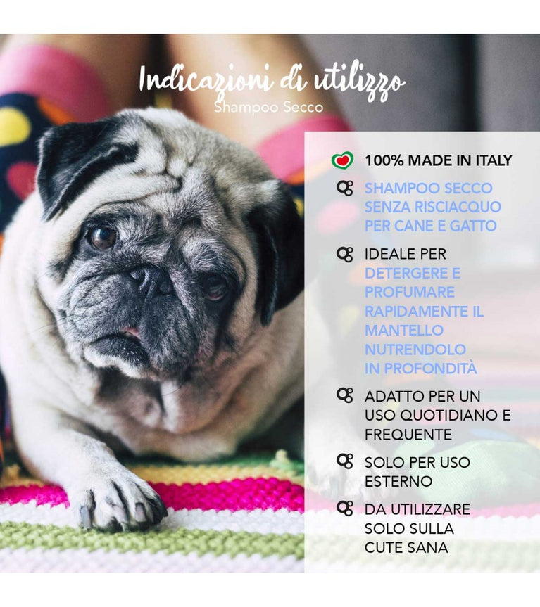Shampoo Secco Yuup! – Detergente Senza Risciacquo per Cani e Gatti 150ml