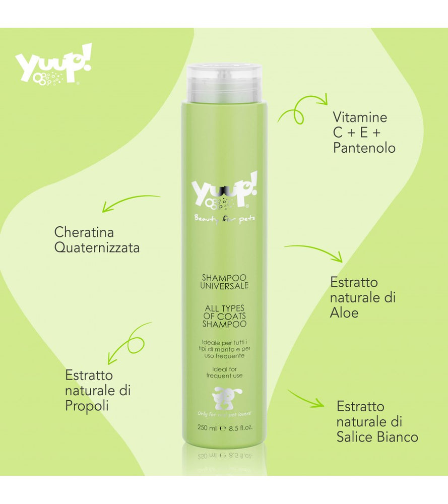 Yuup! Shampoo Universale per Cani e Gatti – Tutti i Manti 250 ml