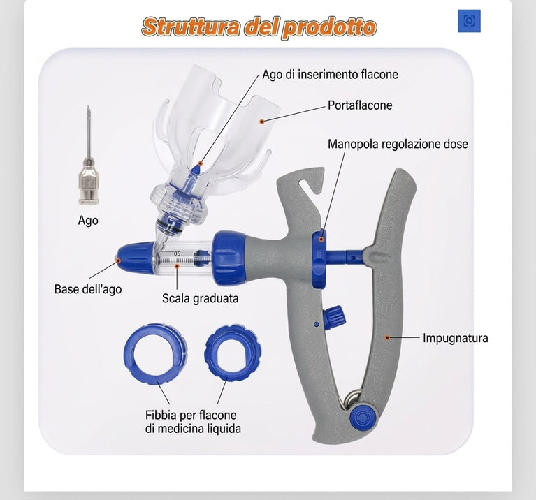 Siringa per Vaccini -- regolabile