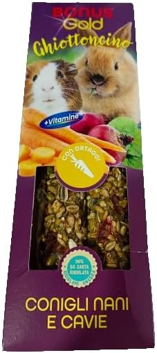 Stick Con Ortaggi Per Conigli Nani E Cavie Bonus Gold Ghiottoncino conf.2 pz