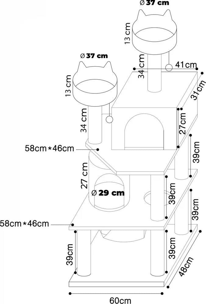 Tiragraffi ALFIE 156cm