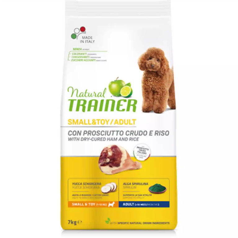 NATURAL TRAINER SMALL&TOY/ADULT CON PROSCIUTTO CRUDO E RISO