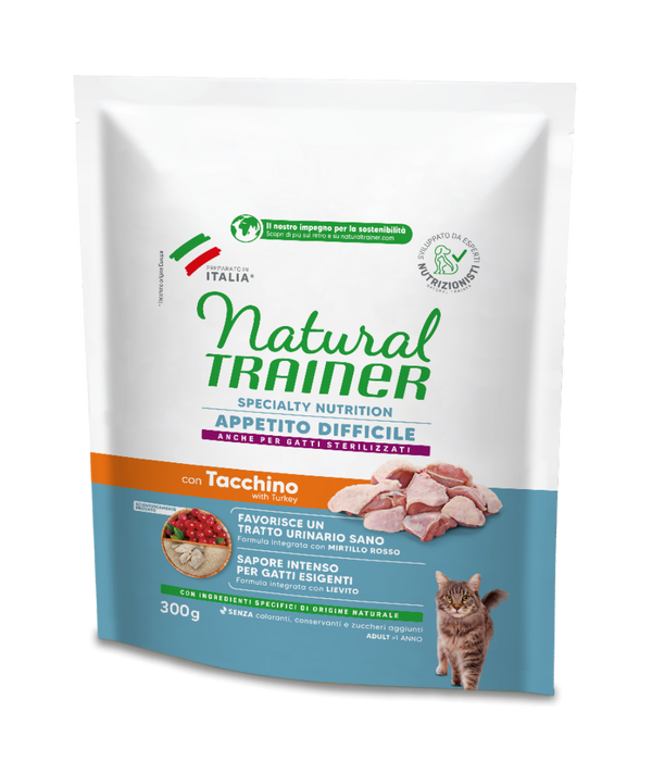 Natural Trainer Specialty Nutrition – Crocchette Gatto Appetito Difficile con Tacchino