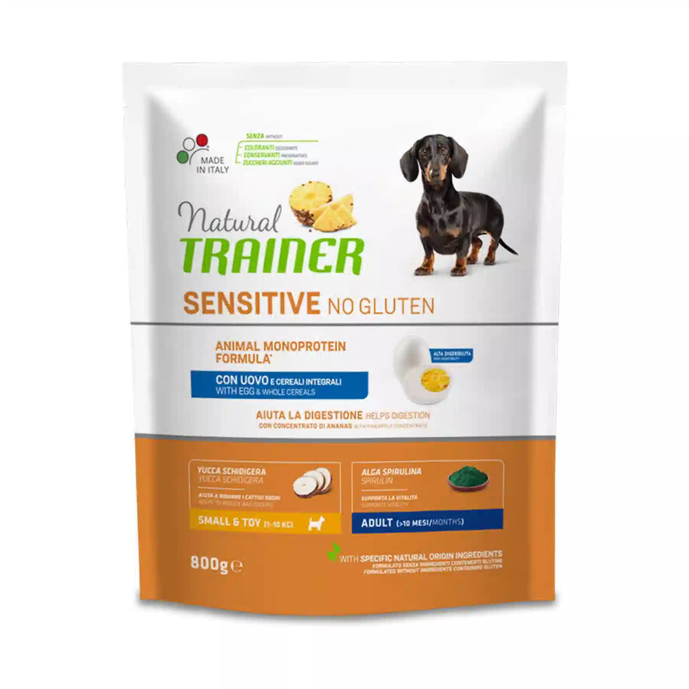 natural trainer sensitive no gluten con uova