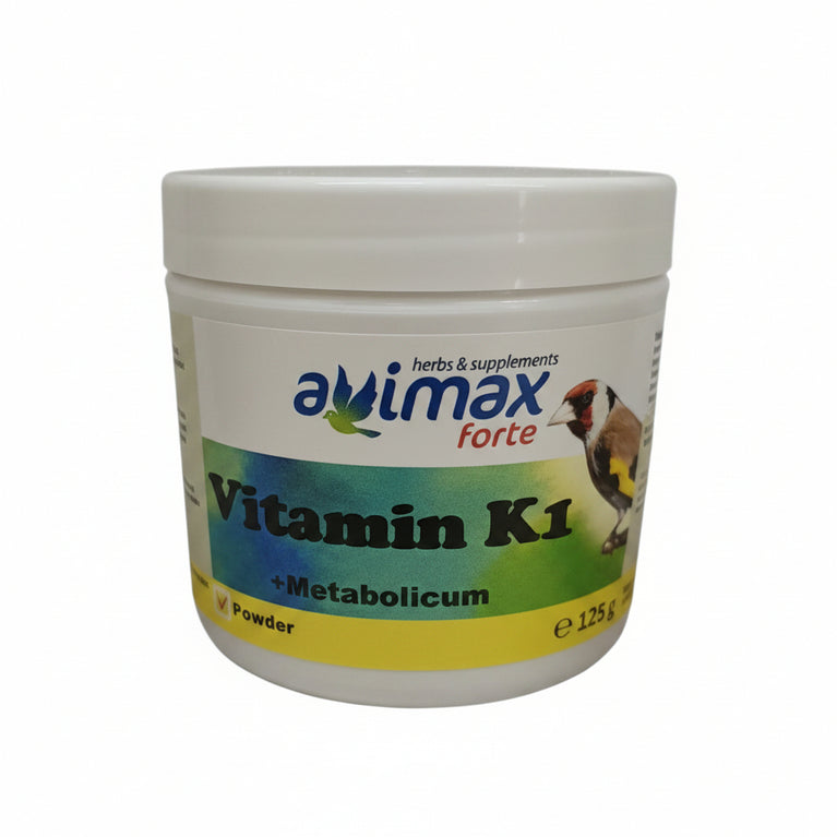 AviMax Forte Vitamina K1 – Integratore per Fegato, Piumaggio e Metabolismo degli Uccelli - Sanny Passione Ornitologica
