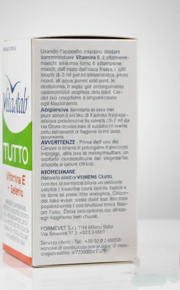 Vitastab Tutto Vitamina E + Selenio - Stimola Fertilità e Canto