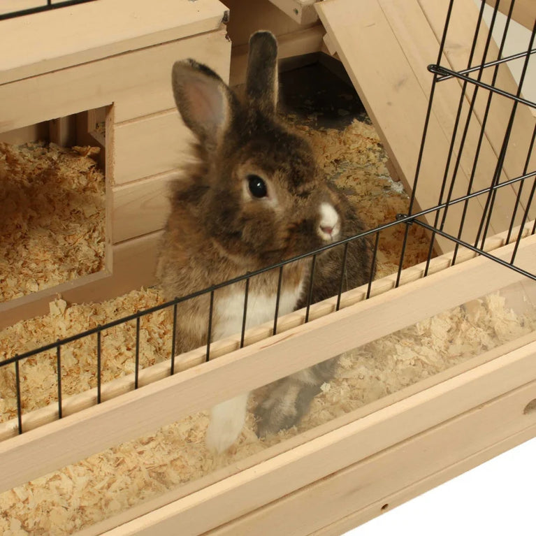 Conigliera per conigli Interno/Esterno su ruote - 115 cm - Zolia Janis