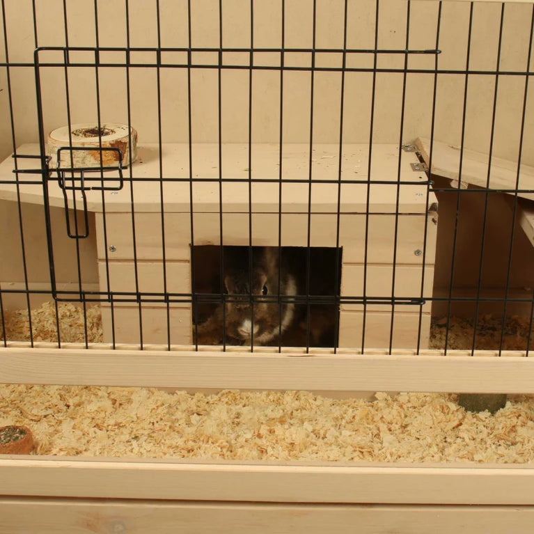 Conigliera per conigli Interno/Esterno su ruote - 115 cm - Zolia Janis