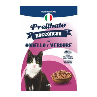 Tutti gli alimenti Unipro sono PRODOTTI IN ITALIA: certezza e garanzia di assoluta qualità. Utilizziamo come materie prime carni di alta qualità, ricche di proteine. Ogni porzione contiene carne scelta estremamente nutriente, in forma altamente digeribile per donare all’animale il massimo della salute e della vitalità. Gusto agnello e verdure