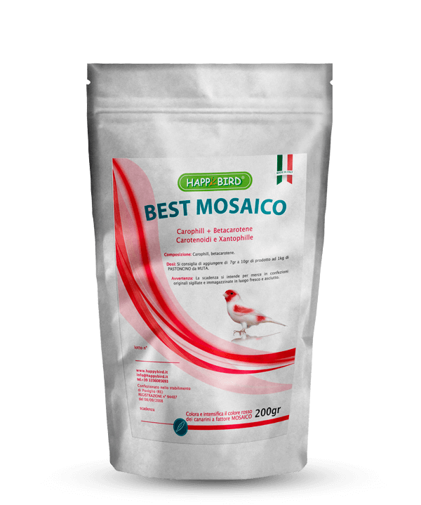 BEST MOSAICO Cantaxantina, Betacarotene, Carotenoidi e Xantophille - Sanny Passione Ornitologica