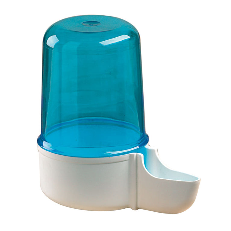 C012 Sifone medio professionale, per gabbie a fili verticali Capacità: cc. 150 Colorazione: blu e bianco Acquistabile singolarmente o set da 3 unità