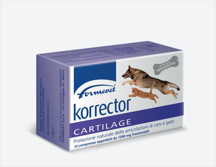 Korrector® Cartilage protezione naturale delle articolazioni di cani e gatti 32 compresse appetibili da 1200mg frazionabili - Sanny Passione Ornitologica