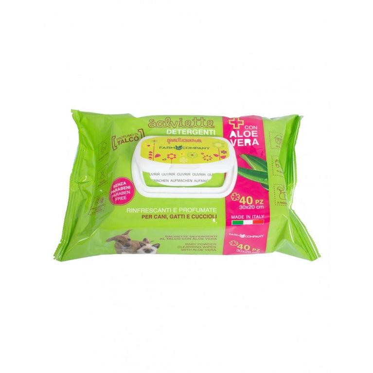 SALVIETTE DETERGENTI PER CANI,GATTI E CUCCIOLI