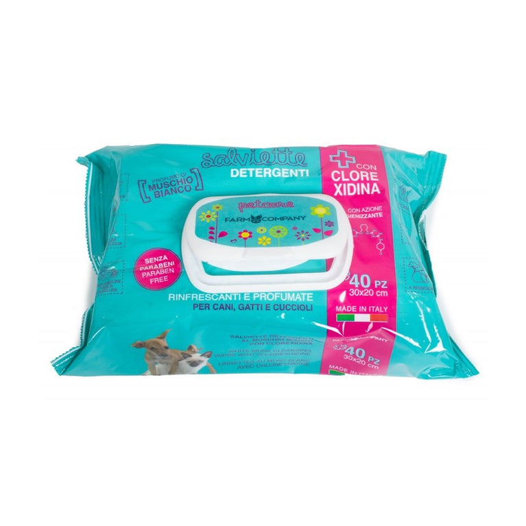 SALVIETTE DETERGENTI PER CANI,GATTI E CUCCIOLI