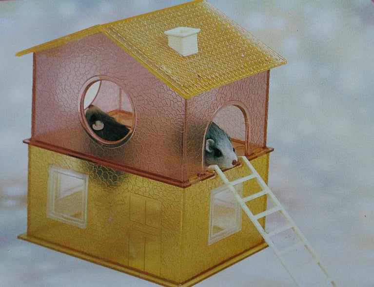 CASETTA CRICETI PLASTICA DUE PIANI