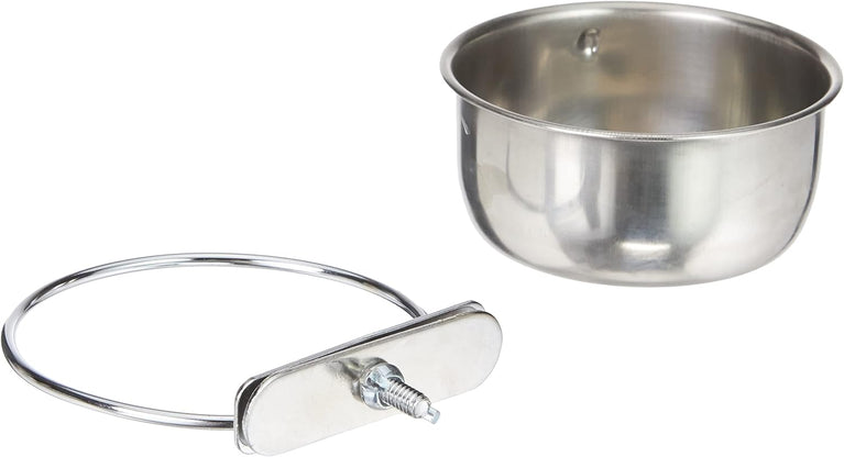 CIOTOLA IN ACCIAIO INOX CON SUPPORTO 300ml 9cm