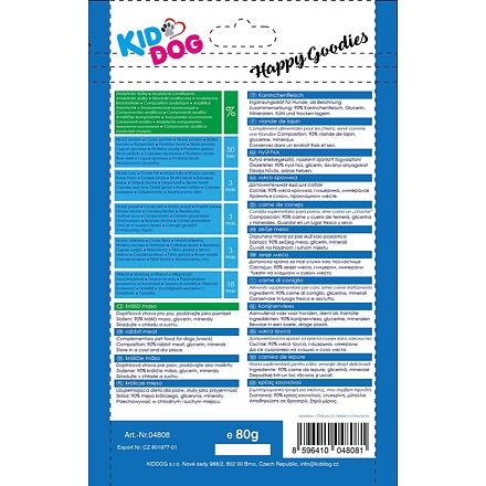 MINI CUBETTI KIDDOG CON CONIGLIO E MIRTILLI ROSSI 80 g