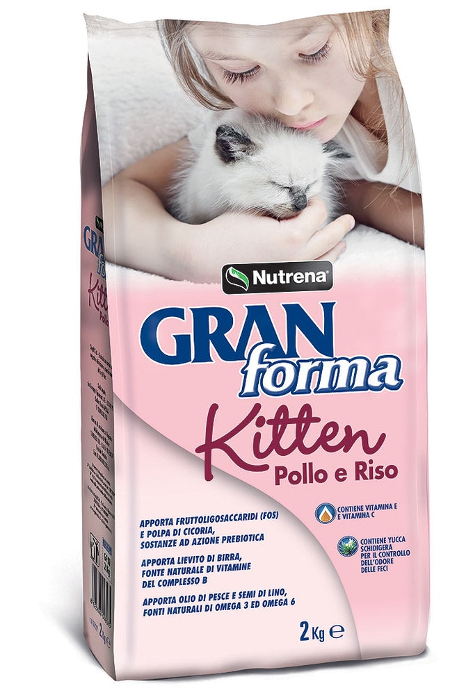 GranForma Kitten Pollo e Riso 2kg – Alimento Secco Completo per Gattini
