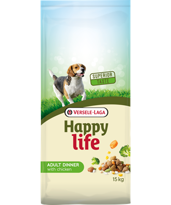 HAPPY LIFE ADULT DINNER WITH CHICKEN - Sanny Passione Ornitologica