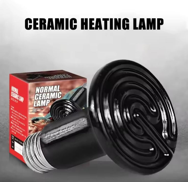 LEDGLE E27 100W trasmettitore riscaldatore Animali Lampadina riscaldatore a Raggi infrarossi in Ceramica, Lampada Rettile per Anfibi, Serpente, Uccelli, Tartaruga, Gatto, Cane