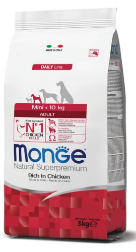 MONGE MINI ADULT RICCO DI POLLO