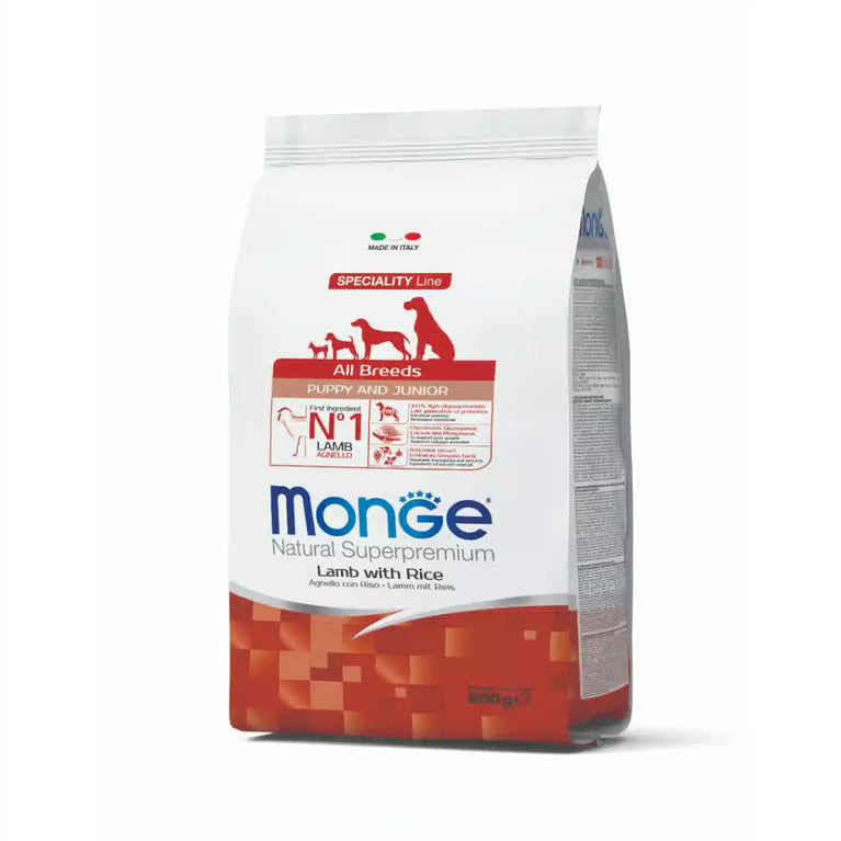 MONGE PUPPY AND JUNIOR ALL BREEDS AGNELLO E RISO