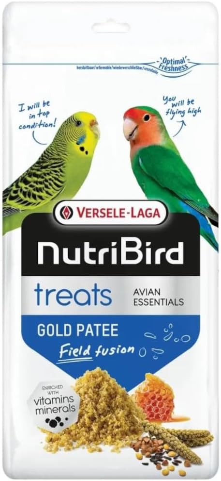 Versele-Laga NutriBird Treats Gold Patee Field Fusion | 250 g | Alimento complementare per uccelli | Umidificato con miele 100% naturale | Contiene lisina e metionina - Sanny Passione Ornitologica