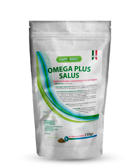 OMEGA PLUS SALUS  alto contenuto di Omega 3 e Omega 6 Ottimizza l'assimilazione dei coloranti - Sanny Passione Ornitologica