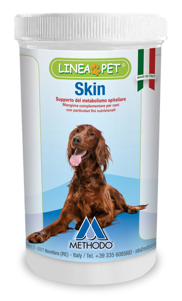 Skin integratore complementare per cani supporto alla funzione dermica in caso di dermatosi ed eccessiva perdita di peli 500gr