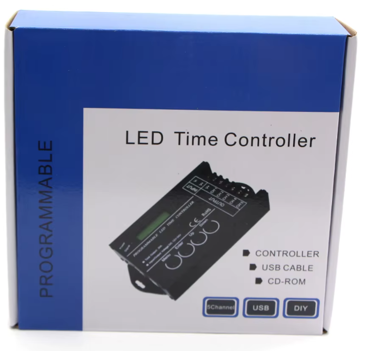 Centralina Alba Tramonto Controller Led Dimmer RGB Illuminazione Timer TC420 5 Canali RGB Controller Per  Striscia Led 12V e 24V