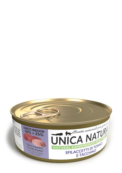 UNICA NATURA CON SFILACCETTI DI TONNO E TACCHINO - Sanny Passione Ornitologica