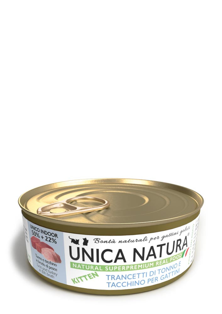 UNICA NATURA CON TRANCETTI DI TONNO E TACCHINO - Sanny Passione Ornitologica