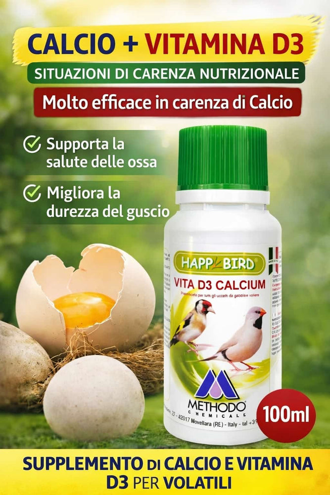 VITA D3 CALCIUM   HAPPY BIRD - Sanny Passione Ornitologica