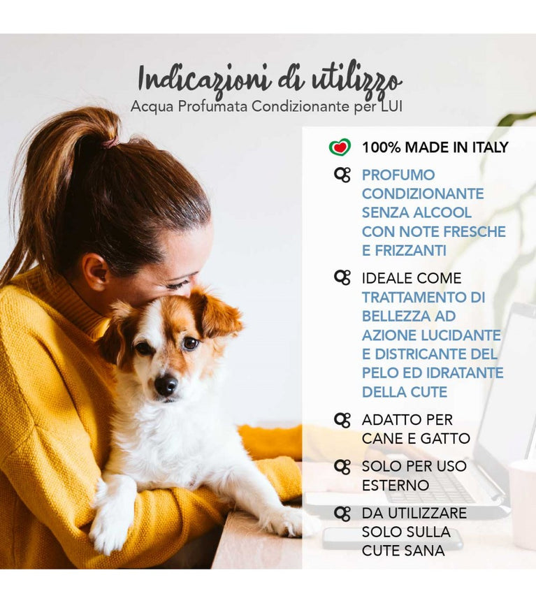 Yuup! Acqua Profumata Condizionante per Lui – Cani e Gatti 150 ml