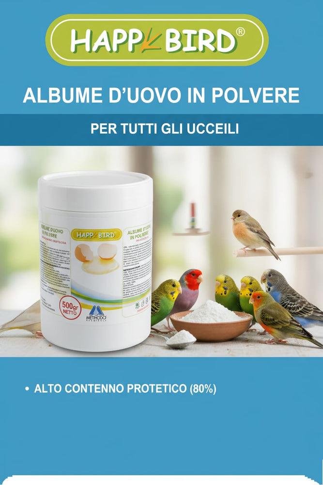 ALBUME D’UOVO IN POLVERE (EGG WHITE POWDER) - Sanny Passione Ornitologica