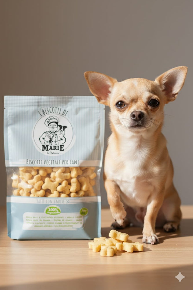 Biscotti di Marie 100% Vegetali per Cani "GLUTEN Free" senza sale e zucchero senza lieviti senza olio di palma   400gr