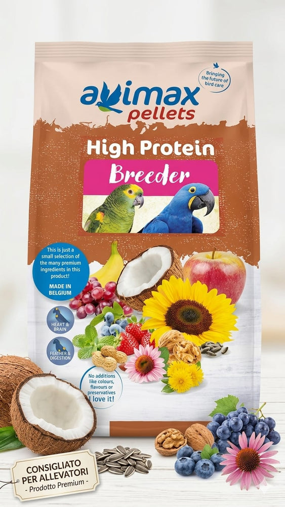 Avimax Belgio Estrusi Hight Protein Breeder 10kg - Sanny Passione Ornitologica