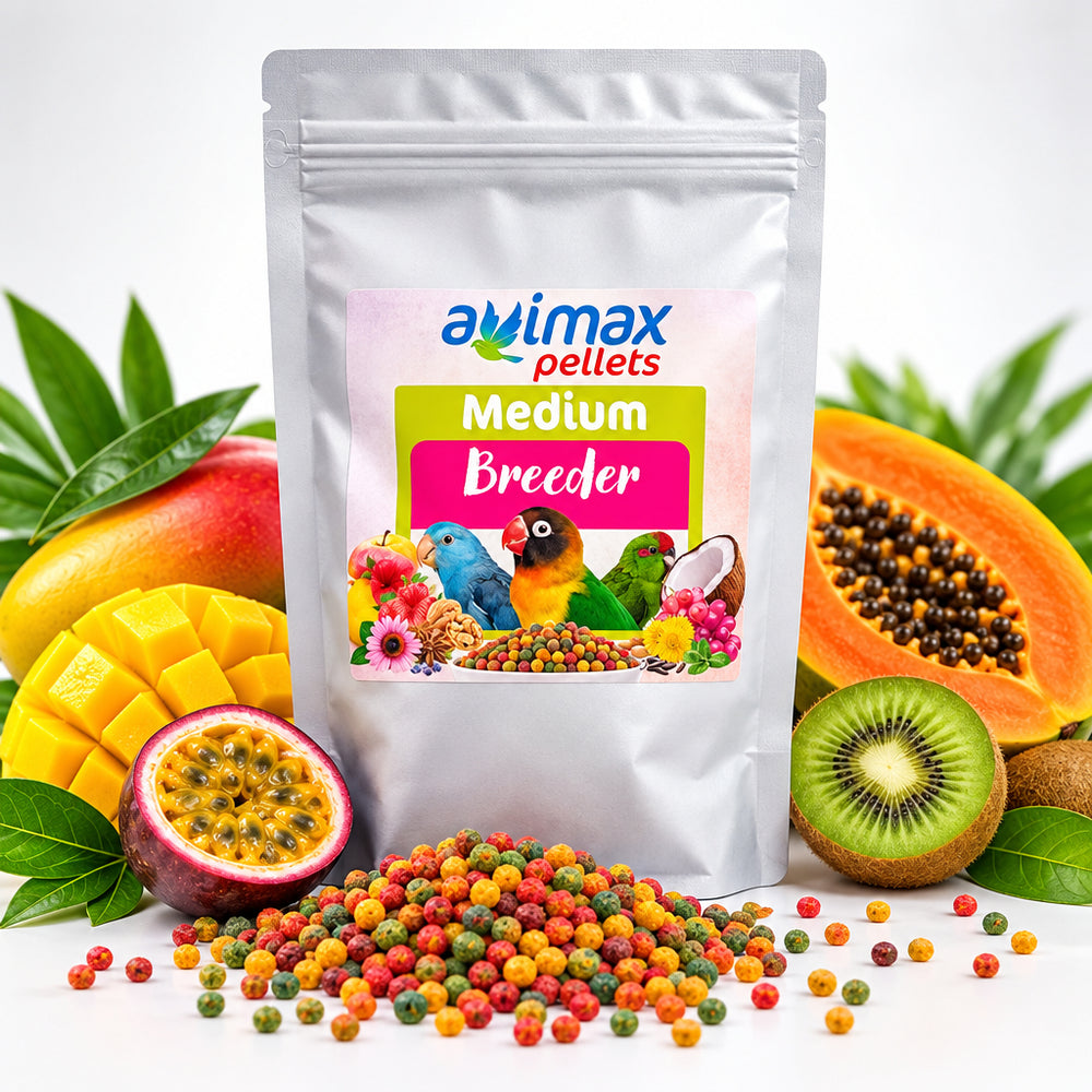 AviMax Forte Medium Breeder – Estrusi per la Riproduzione di Pappagalli di Taglia Media - Sanny Passione Ornitologica