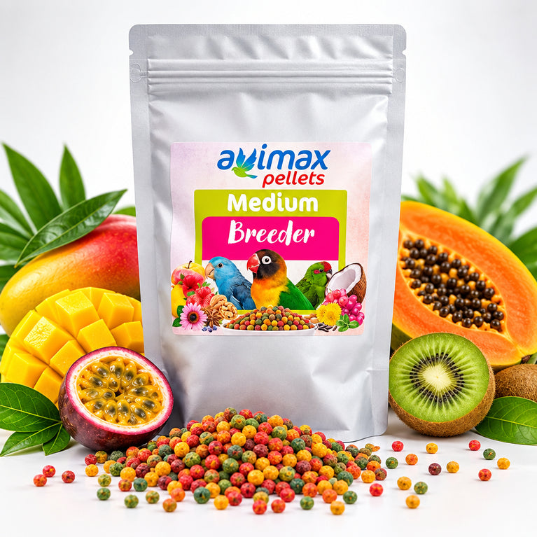 AviMax Forte Medium Breeder – Estrusi per la Riproduzione di Pappagalli di Taglia Media - Sanny Passione Ornitologica