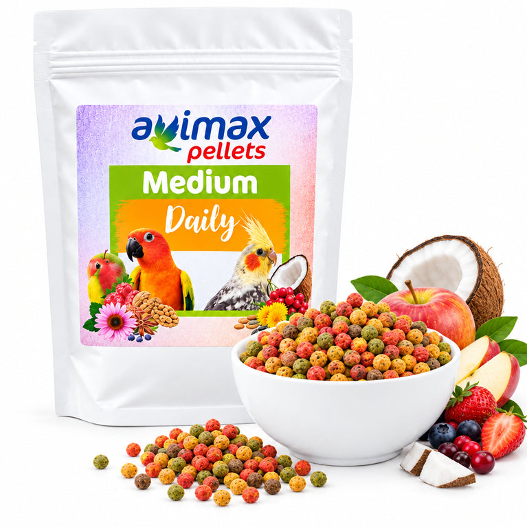 AviMax Estrusi Medium Daily - Alimento Completo Giornaliero per Uccelli Ornamentali - Sanny Passione Ornitologica
