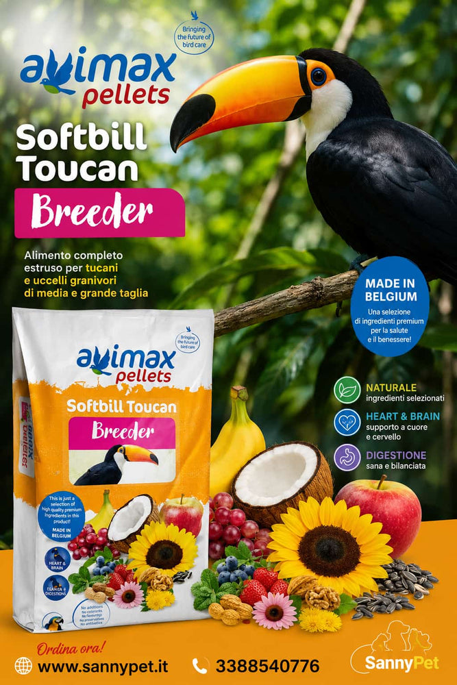 Avimax Estrusi Breeder TUCANO frutta e verdura