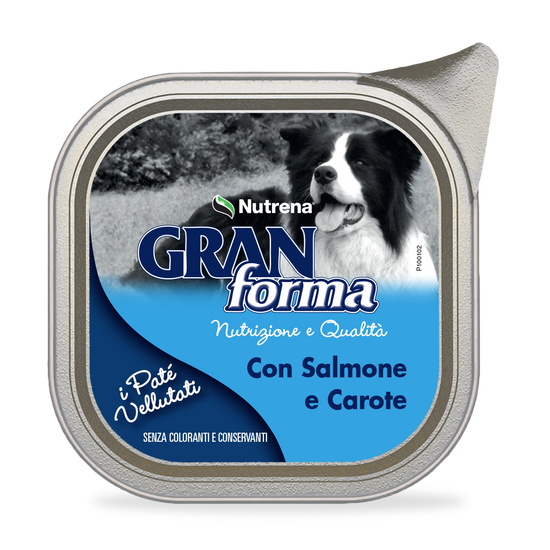 PATE' DOG CON SALMONE E CAROTE GRANFORMA 300GR - Sanny Passione Ornitologica